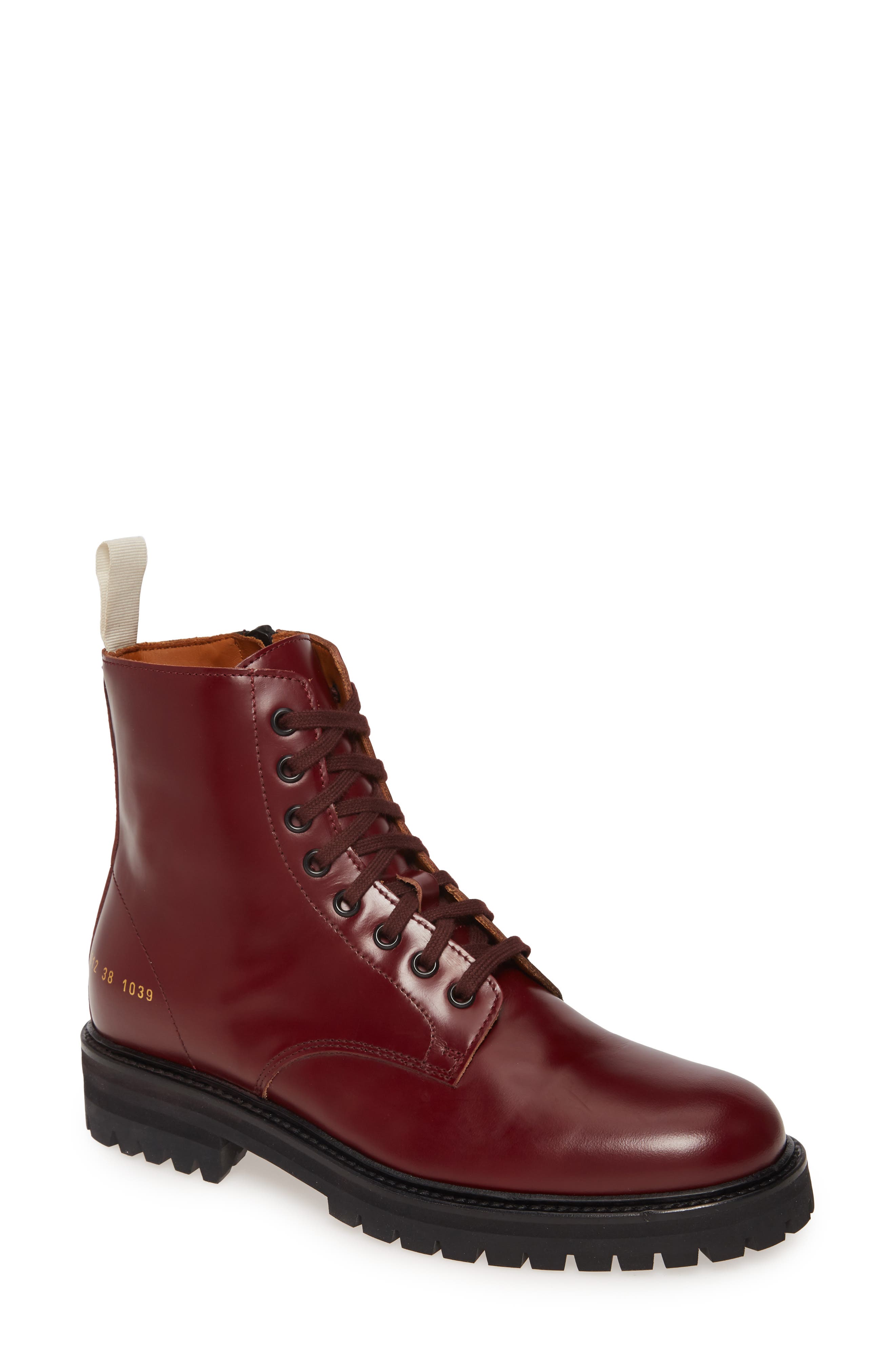 Standard Combat Boot, Main, color, RED