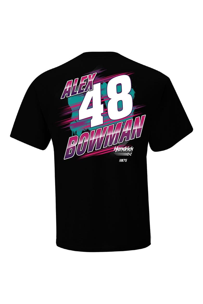 Men's Hendrick Motorsports Team Collection Black Alex Bowman Blister T-Shirt, Alternate, color, Black