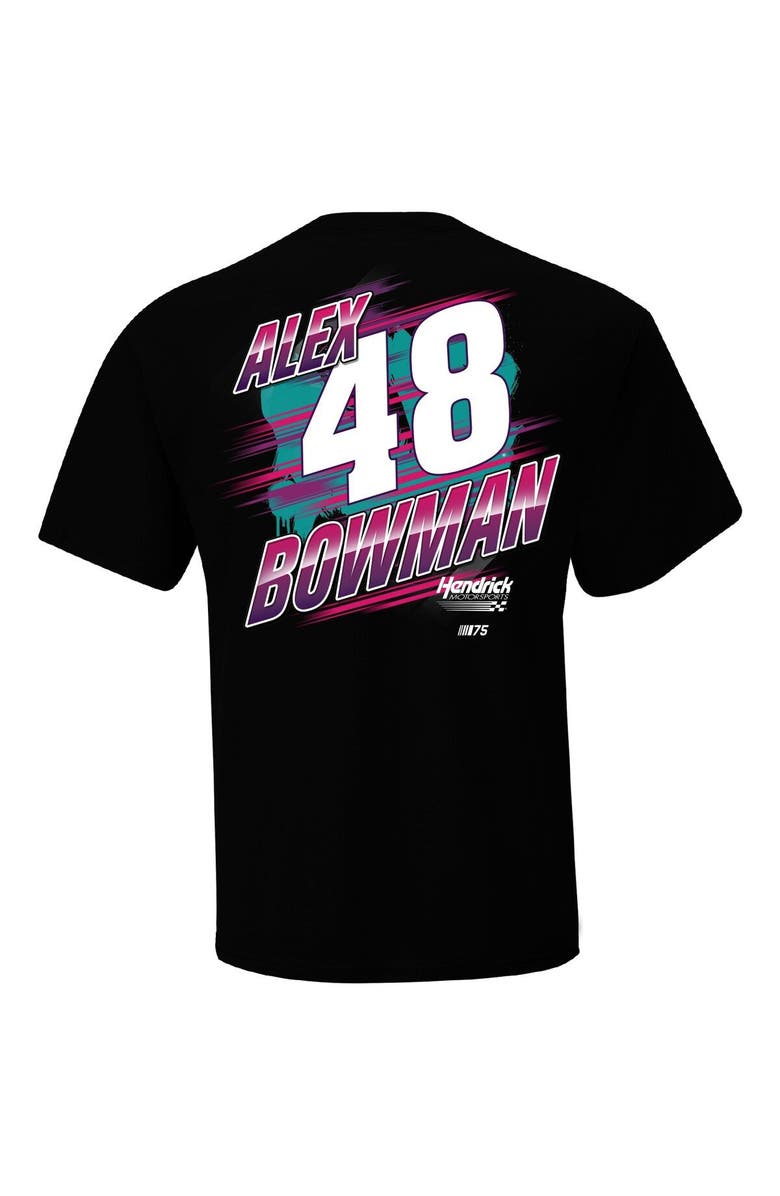 HENDRICK MOTORSPORTS TEAM COLLECTION Men's Hendrick Motorsports Team Collection Black Alex Bowman Blister T-Shirt, Alternate, color, 