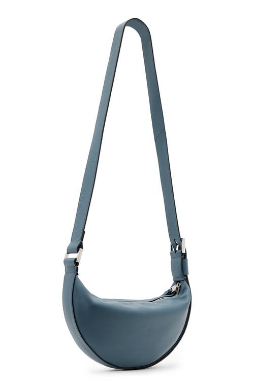 Allsaints Half Moon Leather Crossbody Bag