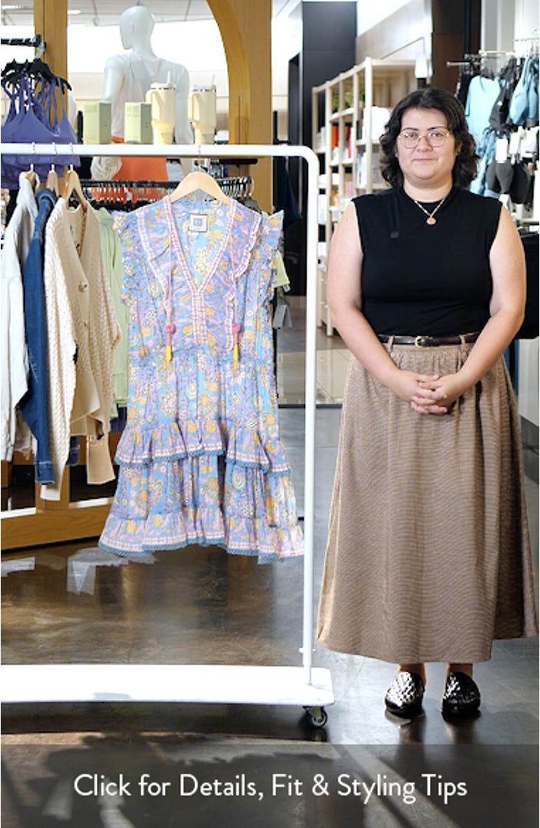 Rainey Ruffle Cotton & Silk Cover-Up Minidress, sales video thumbnail