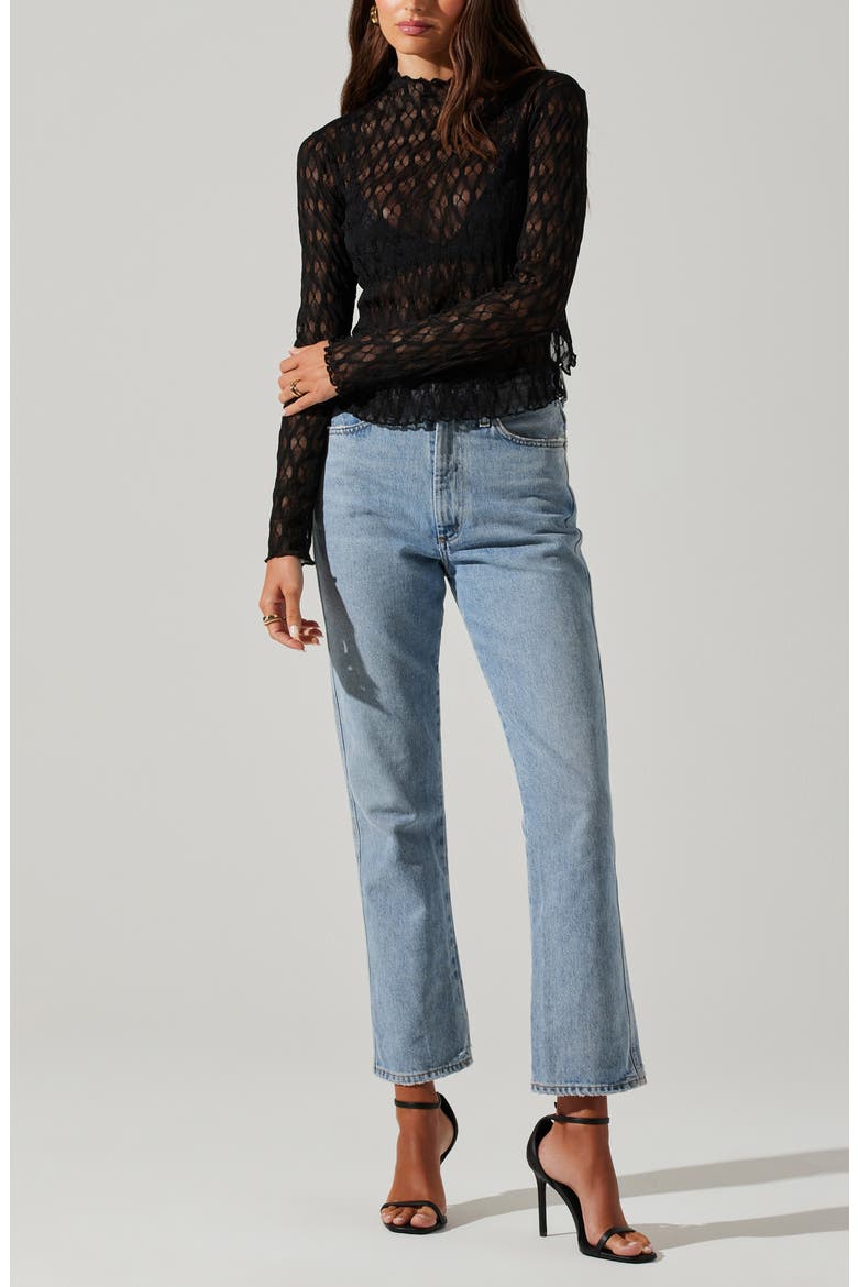 Dorset Mesh Top, Alternate, color, BLACK