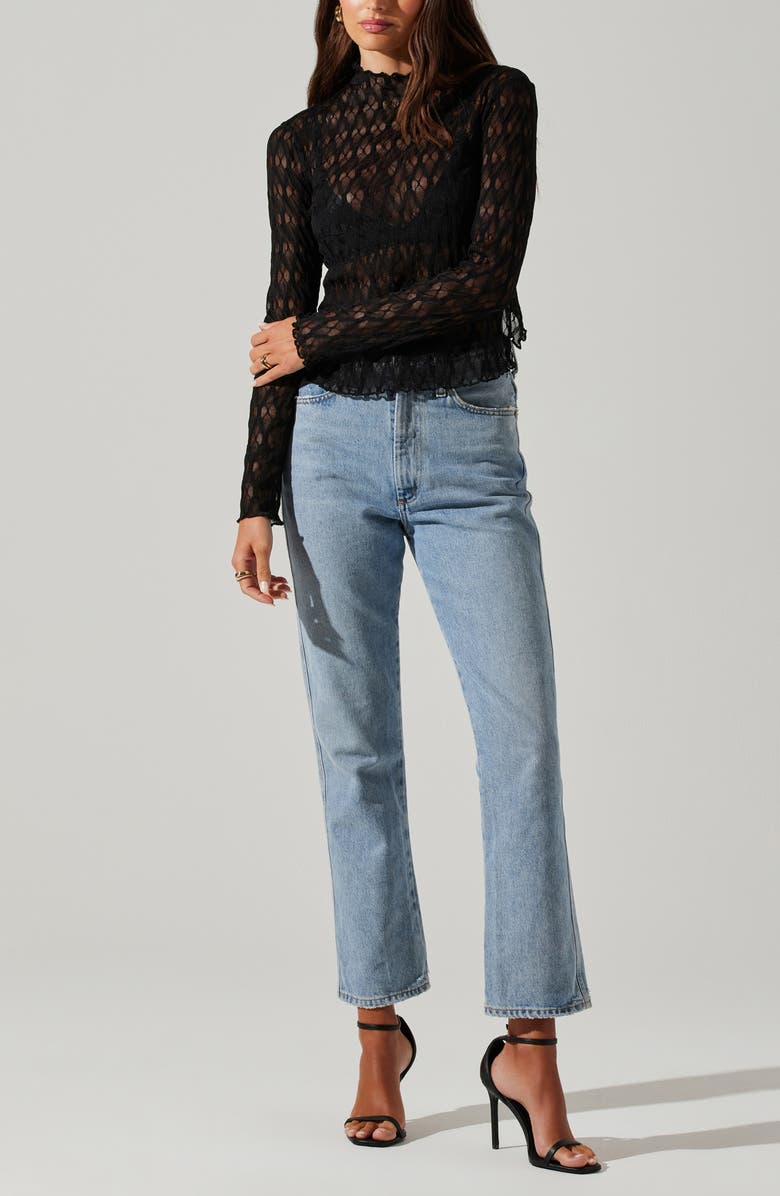 ASTR the Label Dorset Mesh Top, Alternate, color, 