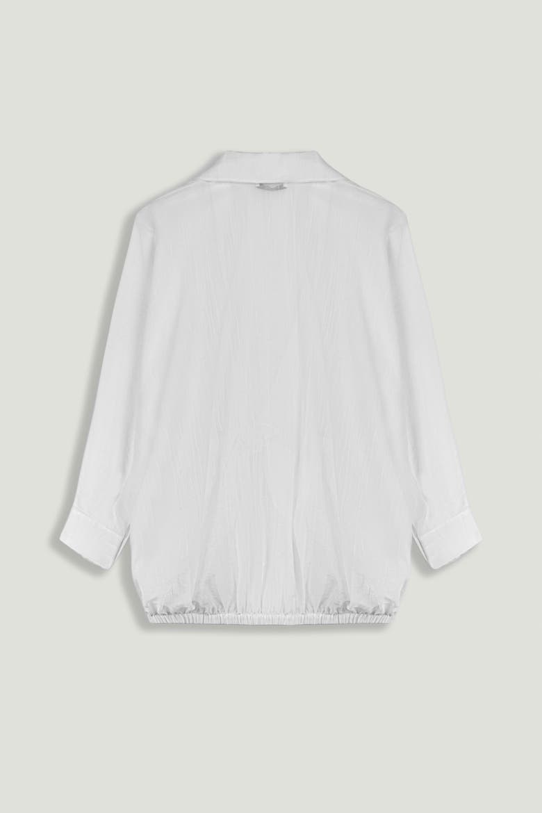 Tie-Detail Shirt, Alternate, color, Ivory