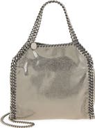 Stella McCartney Mini Falabella Metallic Faux Leather Tote
