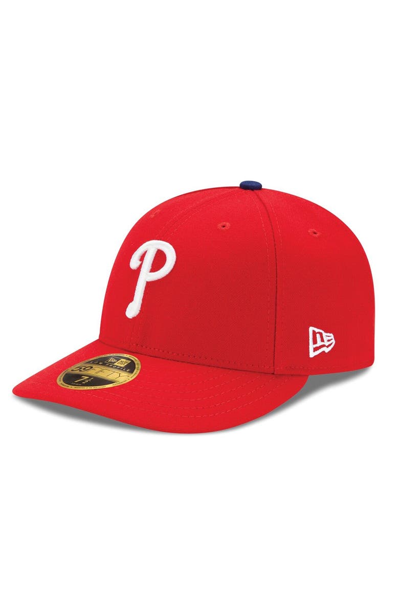 New Era Men's New Era Red Philadelphia Phillies Authentic Collection On Field Low Profile Game 59FIFTY Fitted Hat, Main, color, Red