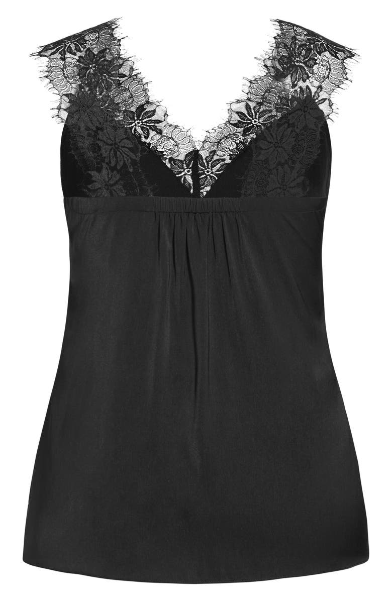 City Chic Lace Strap Camisole, Alternate, color, 