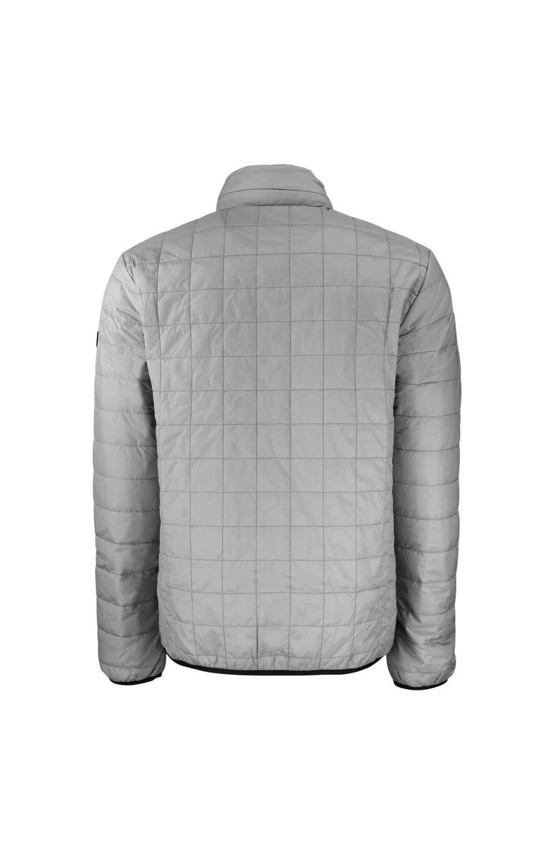 Cutter & Buck Men's Cutter & Buck Gray Charlotte Knights Rainier PrimaLoft Eco Insulated Full-Zip Puffer Jacket, Alternate, color,