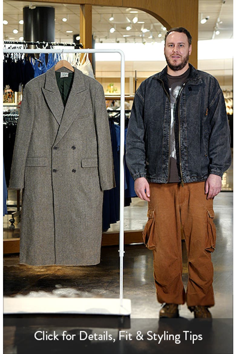 Manor Herringbone Tweed Wool & Silk Coat video