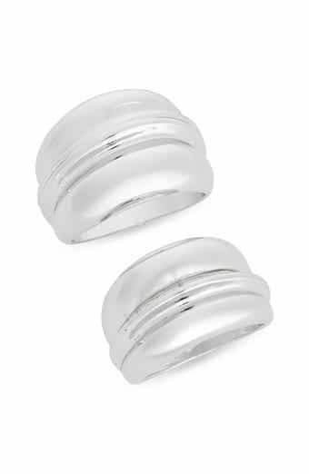 Set of 2 Wide Tiered Rings
