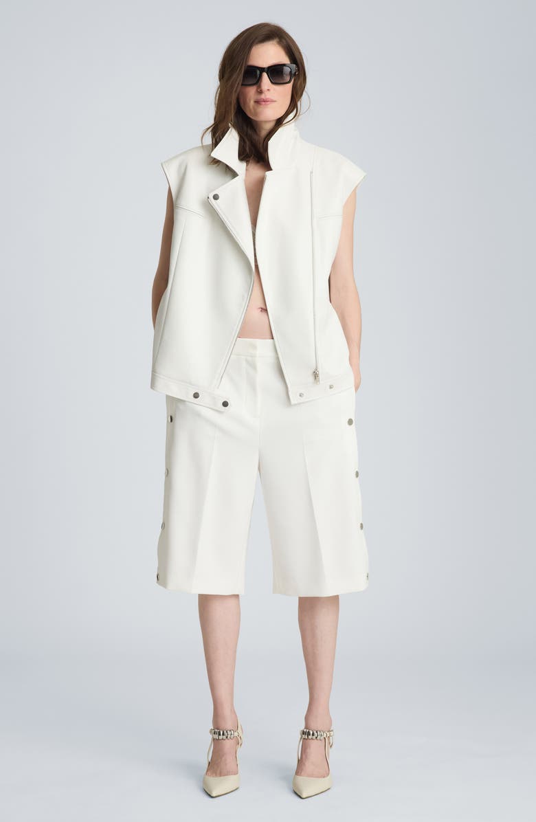Kenneth Cole Moto Vest, Alternate, color, Pure White
