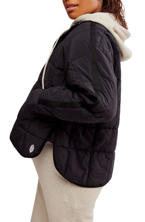 Free People X Hatch Pippa Maternity Puffer Jacket In Black