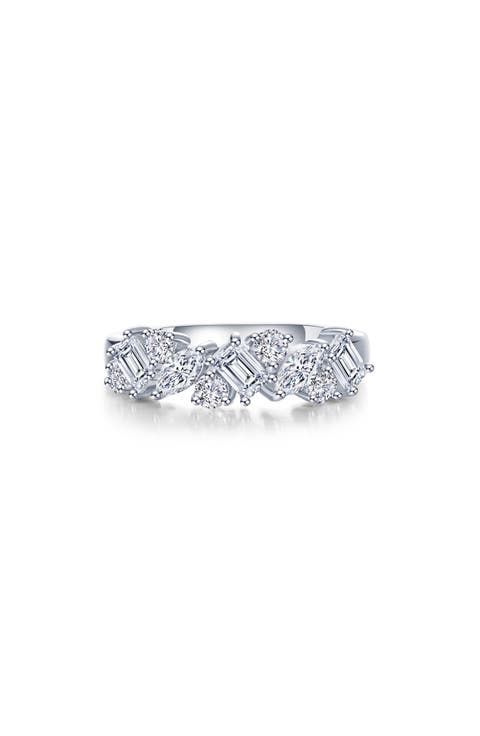 Prismatic Simulated Diamond Ring