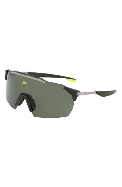 Nike Limitless 61mm Shield Sunglasses In Green