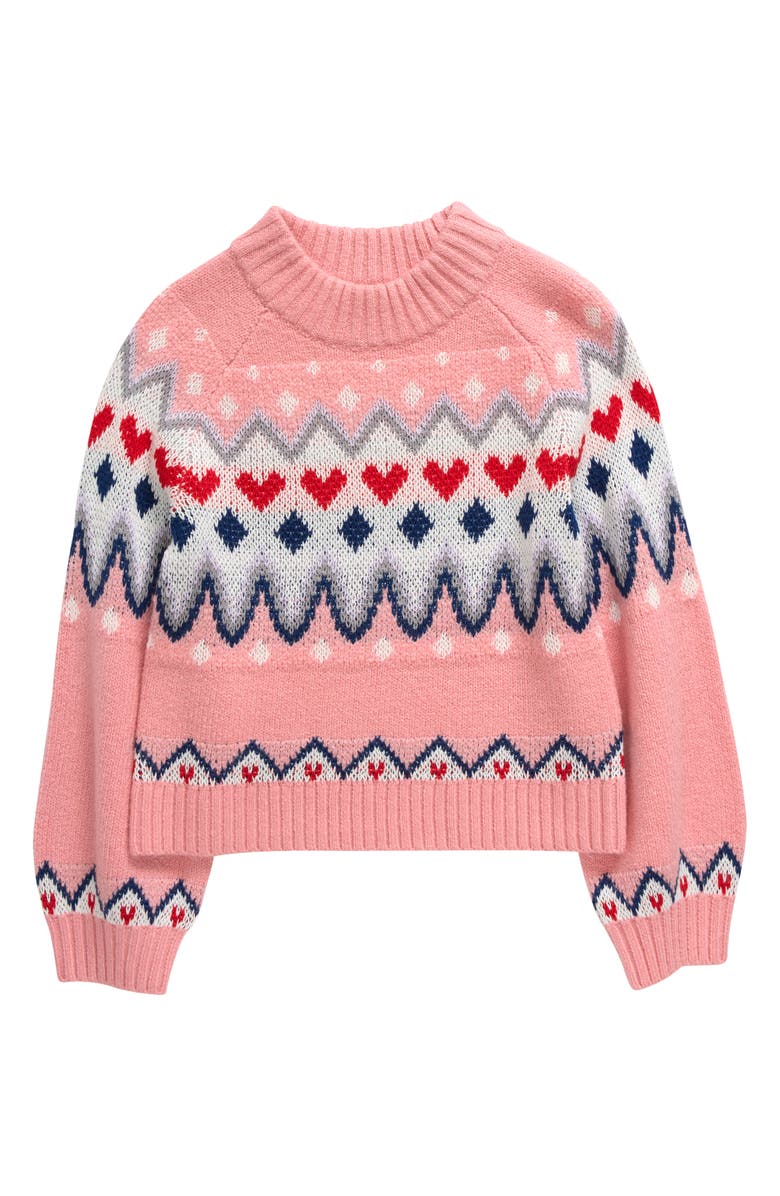 Tucker + Tate Kids' Fair Isle Mock Neck Sweater, Main, color, 