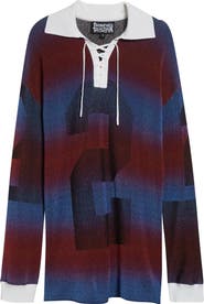 Paolina Russo Illusion Oversize Rib Rugby Polo