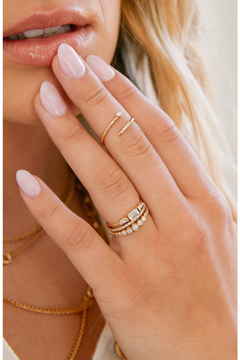 Baguette Diamond Ring, Alternate, color, 14K YG