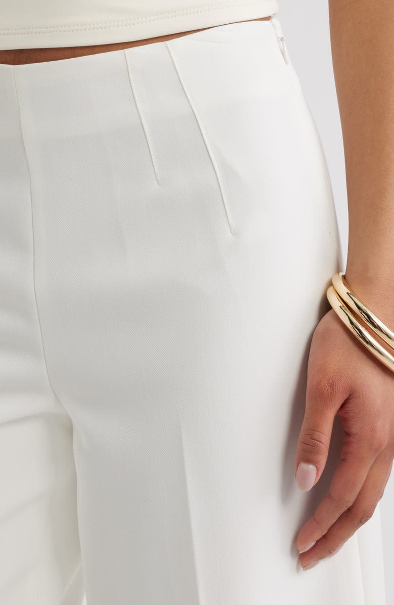 Open Edit Icon Crop Wide Leg Pants, Alternate, color, Ivory