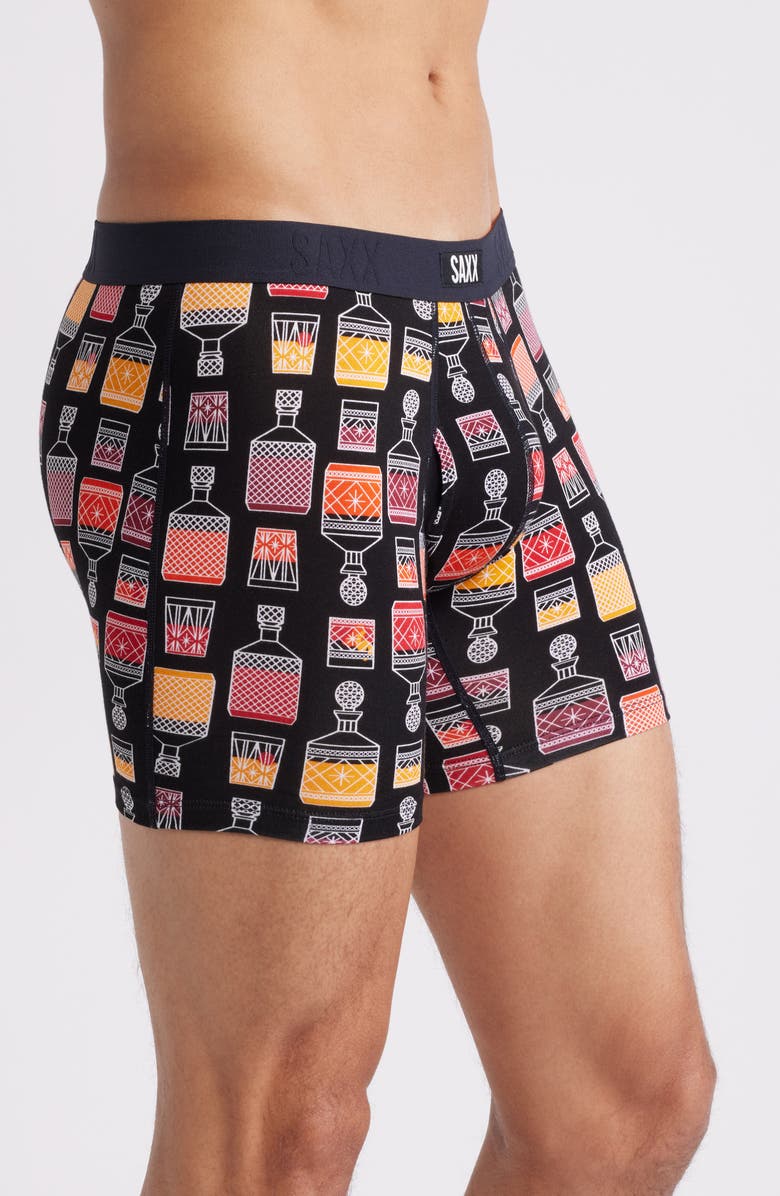 SAXX Vibe Xtra Soft Comfort Boxer Briefs, Alternate, color, Top Shelf-Black