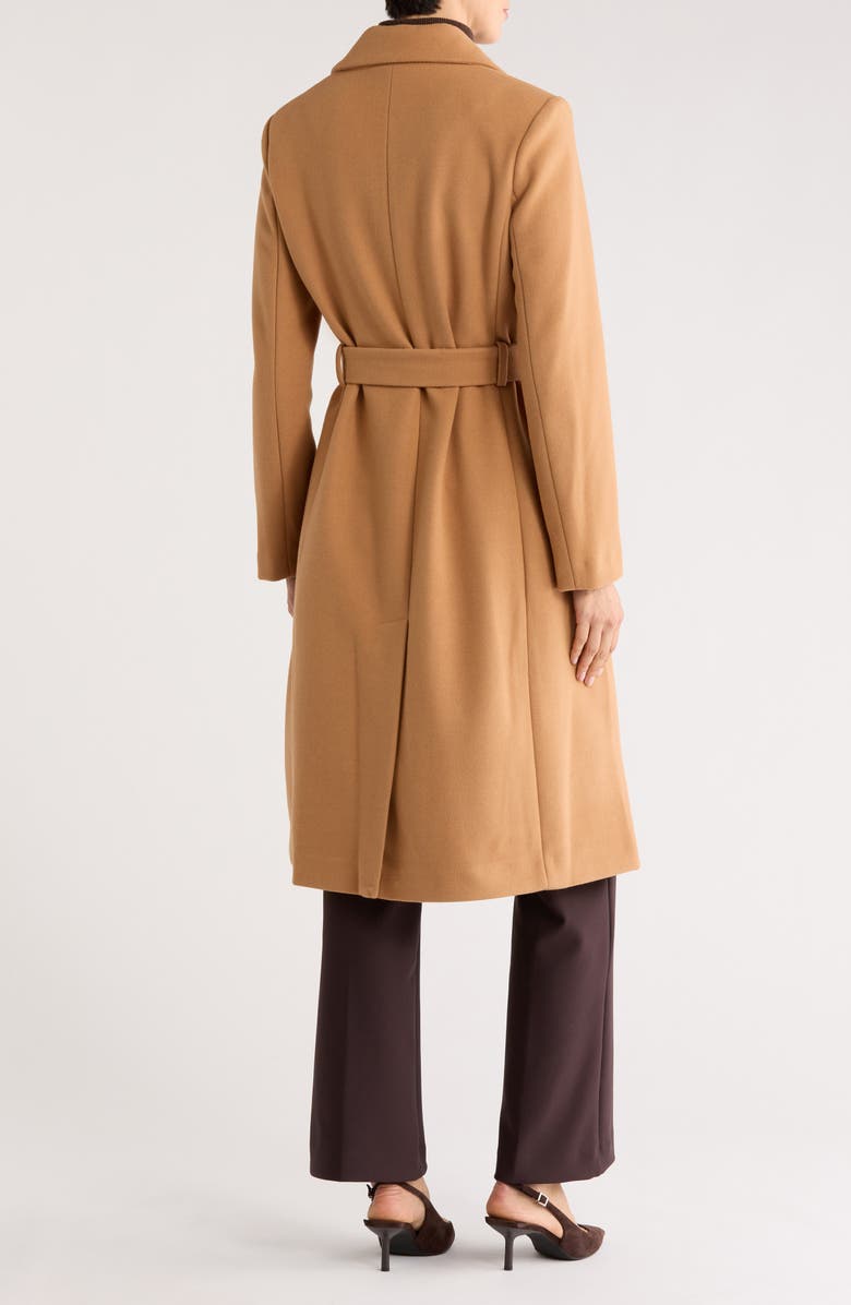 Sam Edelman Belted Wrap Coat, Alternate, color, Camel