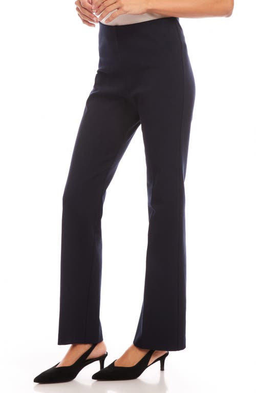 Karen Kane Stretch Twill Bootcut Pants In Navy