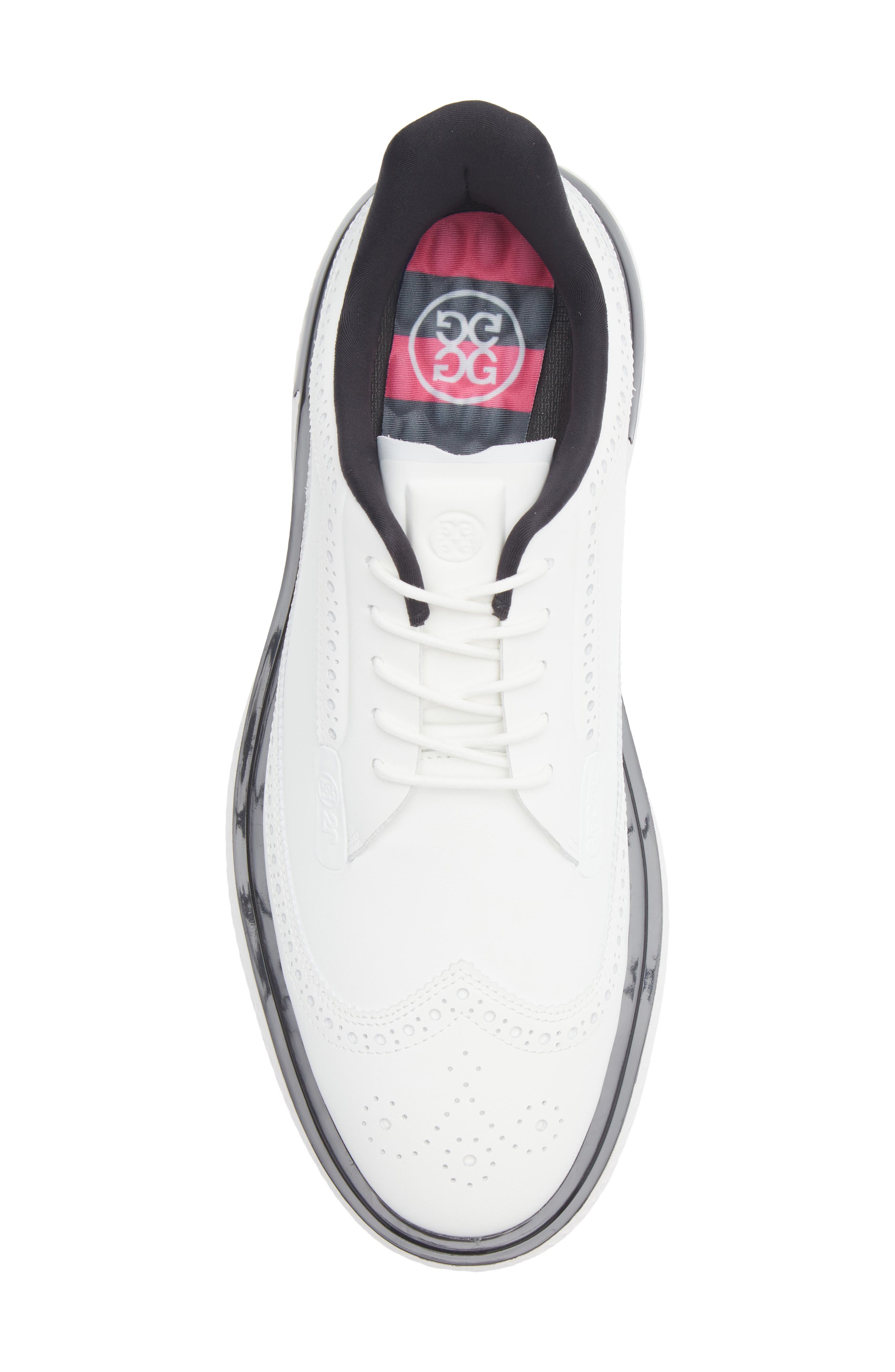 Gallivan2r Longwing Waterproof Golf Shoe, Alternate, color, SNOW/ ONYX