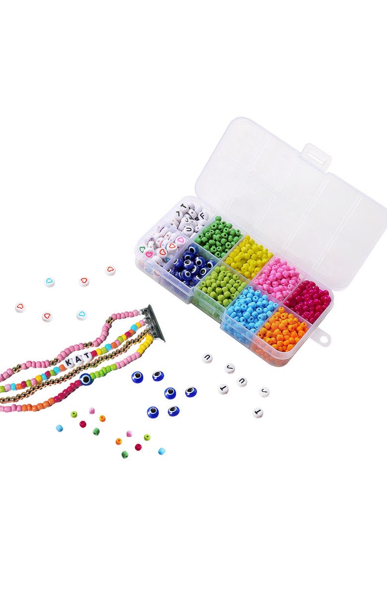Posh Tech DIY Beaded Band Kit for Apple Watch and Smartwatch, Alternate, color, Multicolor