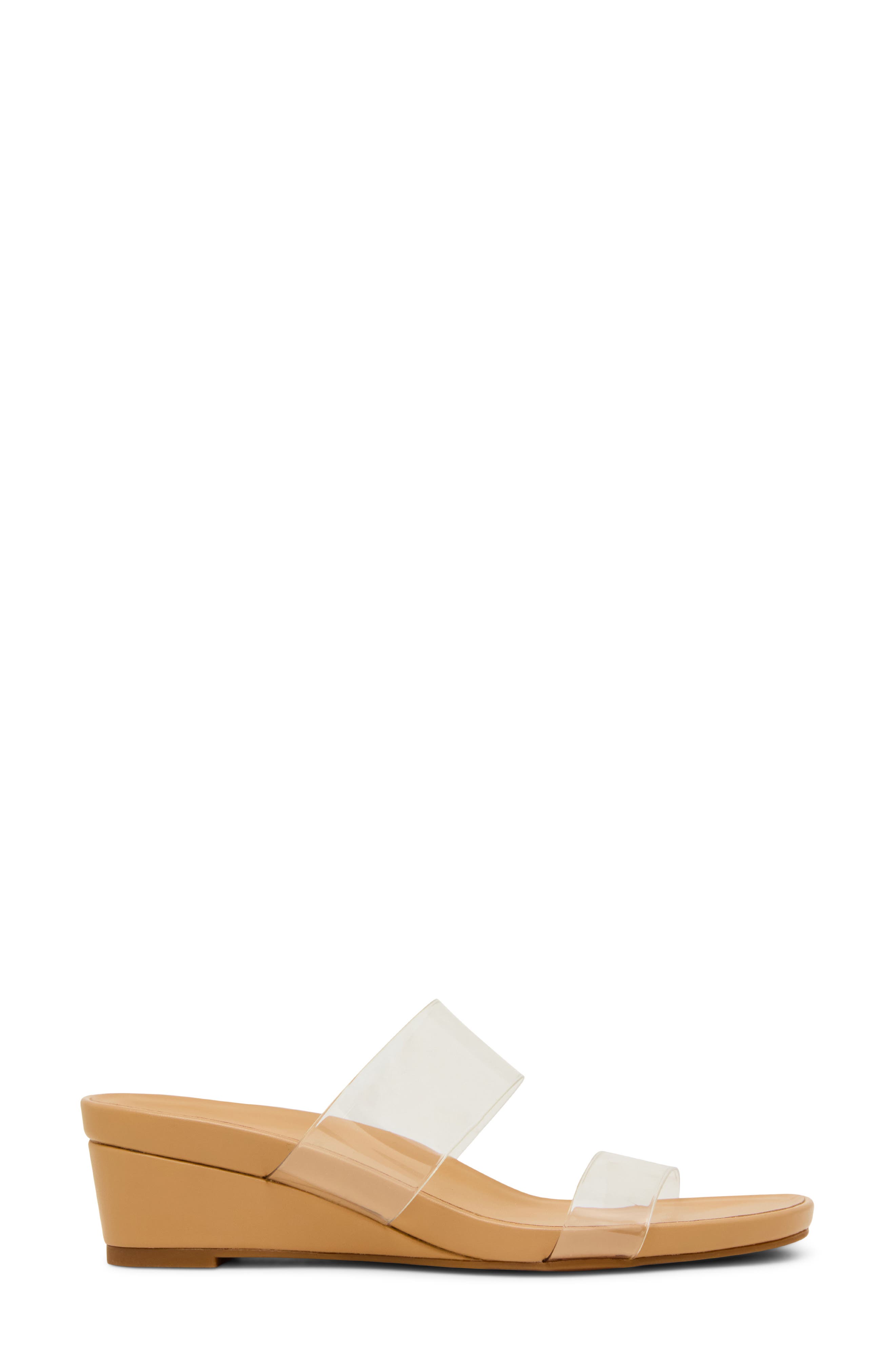 Anne Klein Kapricorn Wedge Sandal, Alternate, color, Clear