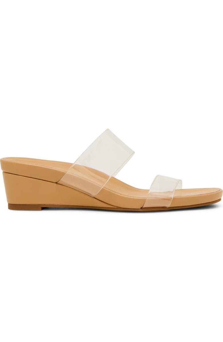 Anne Klein Kapricorn Wedge Sandal, Alternate, color, Clear