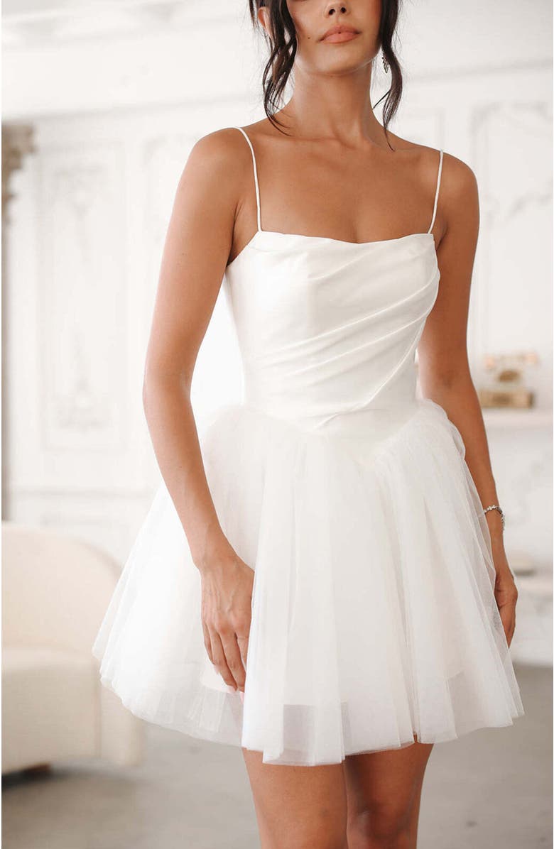 Untamed Petals Sylvie Mini Dress, Alternate, color, Ivory