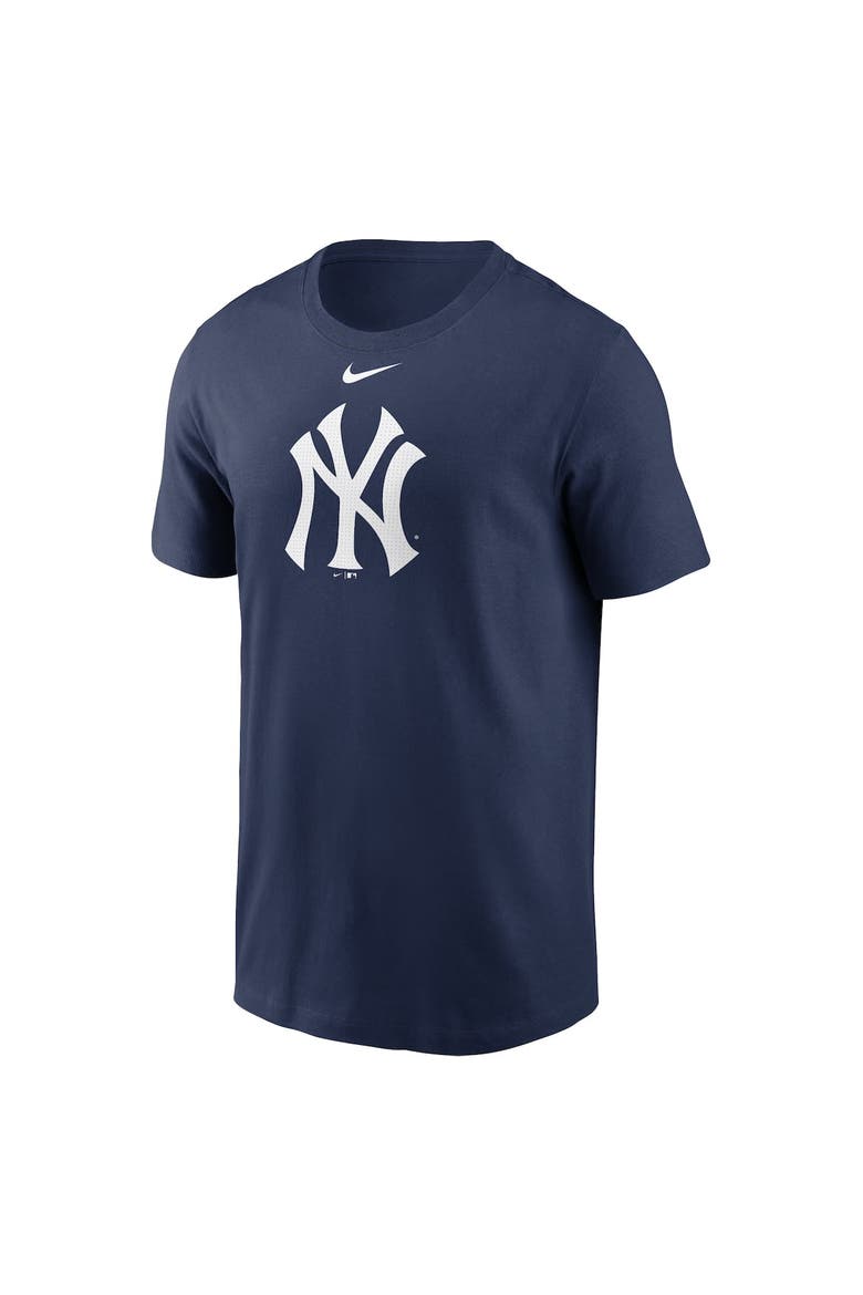 Men's Nike Navy New York Yankees Fuse Logo T-Shirt, Alternate, color, Navy