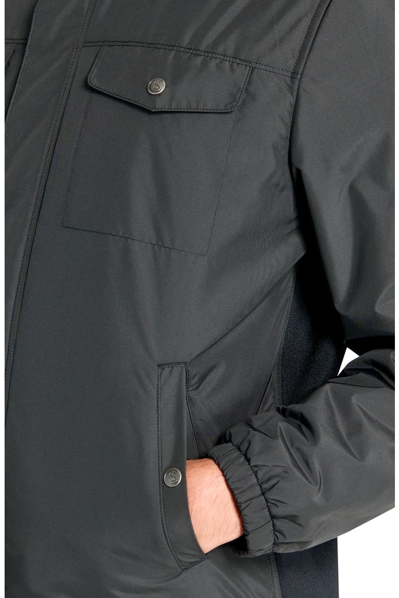 Slim Fit Solid Recycled Hybrid Field Jacket, Alternate, color, BLACK