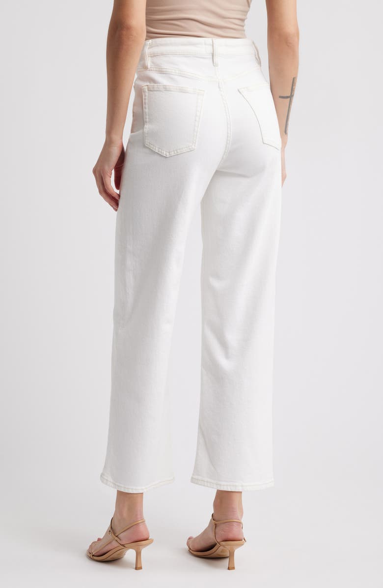 FRAME The Wide High Waist Ankle Wide Leg Jeans, Alternate, color, Au Natural Clean