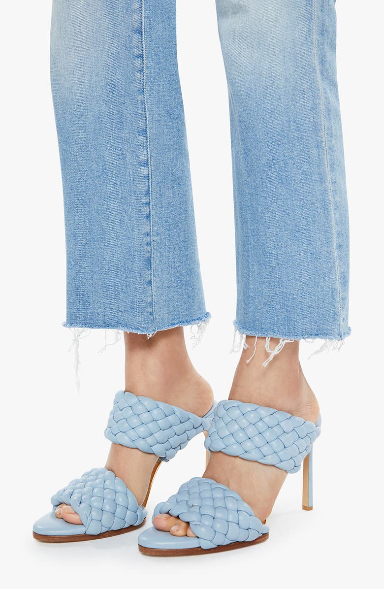 MOTHER The Kick It High Waist Fray Hem Ankle Straight Leg Jeans, Alternate, color, Can You Dig It