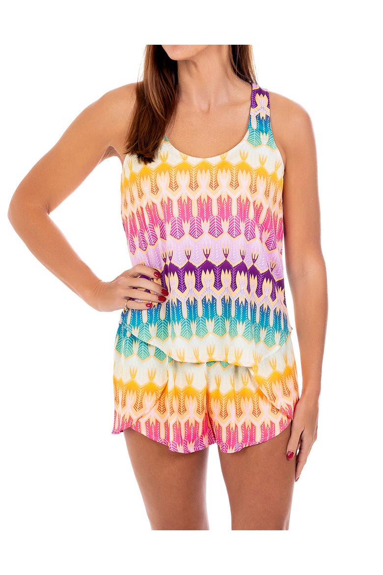 Women's Palm Royale Tank with Butterfly Shorts, Main, color, Palm Royale