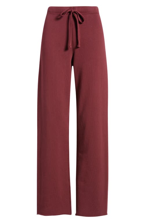 Frank & Eileen Catherine Cotton Sweatpants In Burgundy