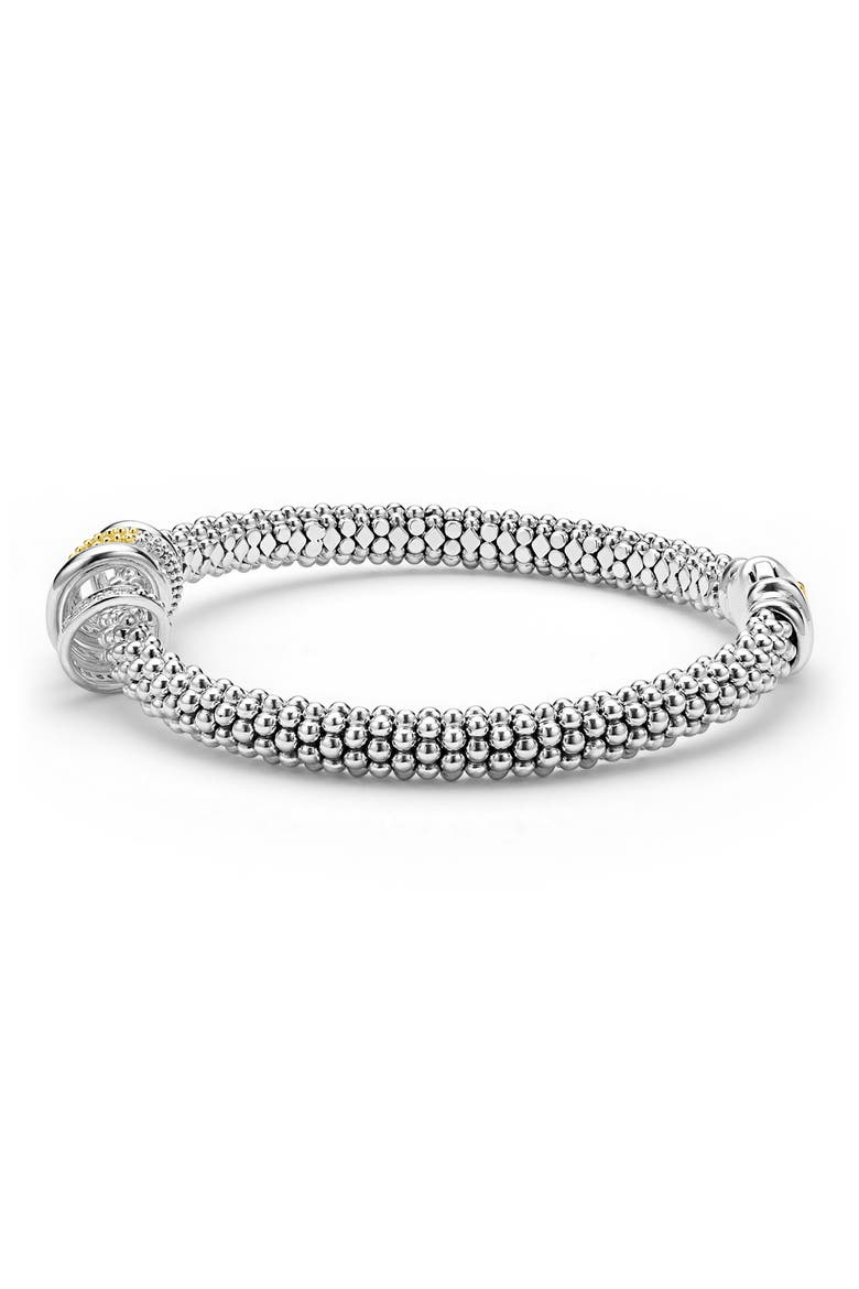 Caviar Lux Pavé Diamond Rope Bracelet, Alternate, color, TWO-TONE