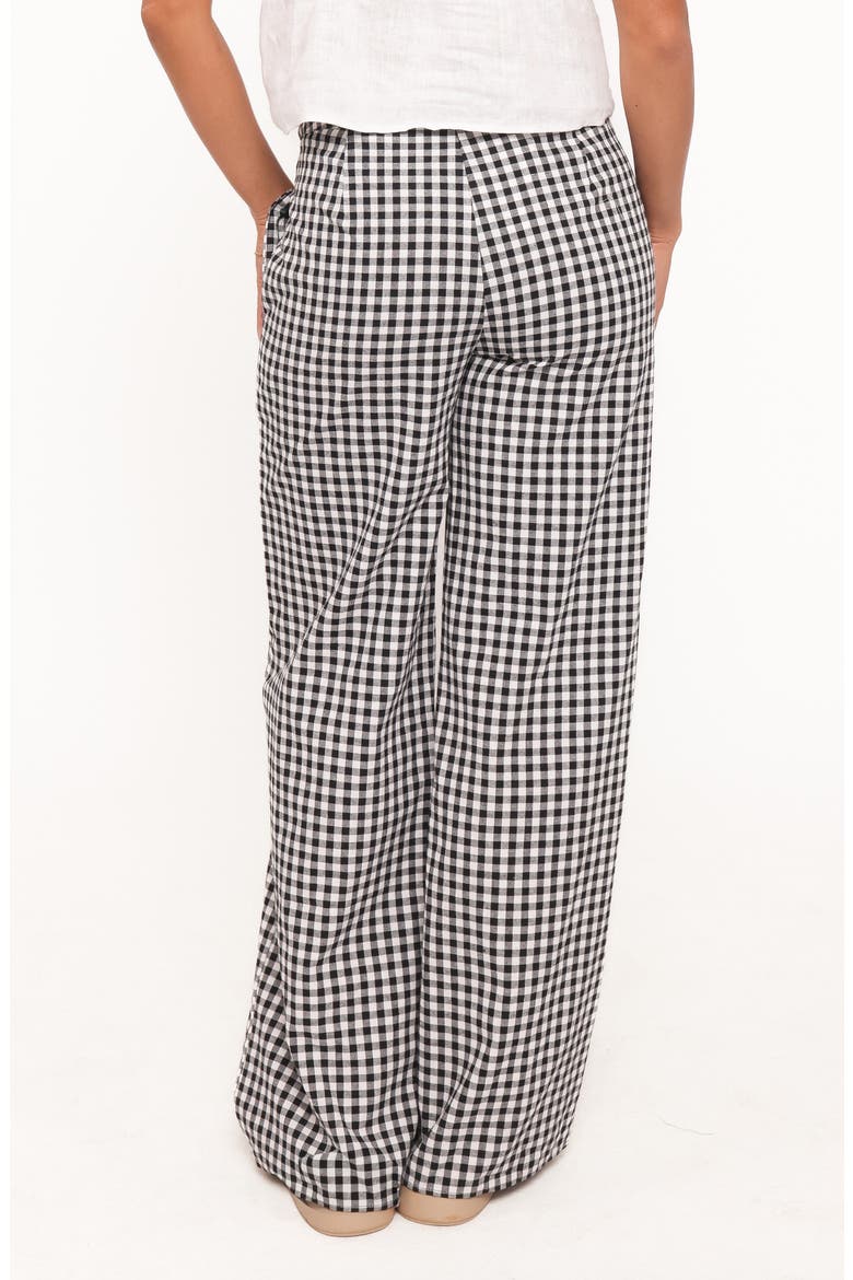 Abbott Gingham Wide Leg Pants, Alternate, color, BLACK GINGHAM