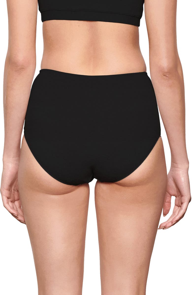 SKIMS Cotton Stretch Jersey Full Briefs, Alternate, color, Soot