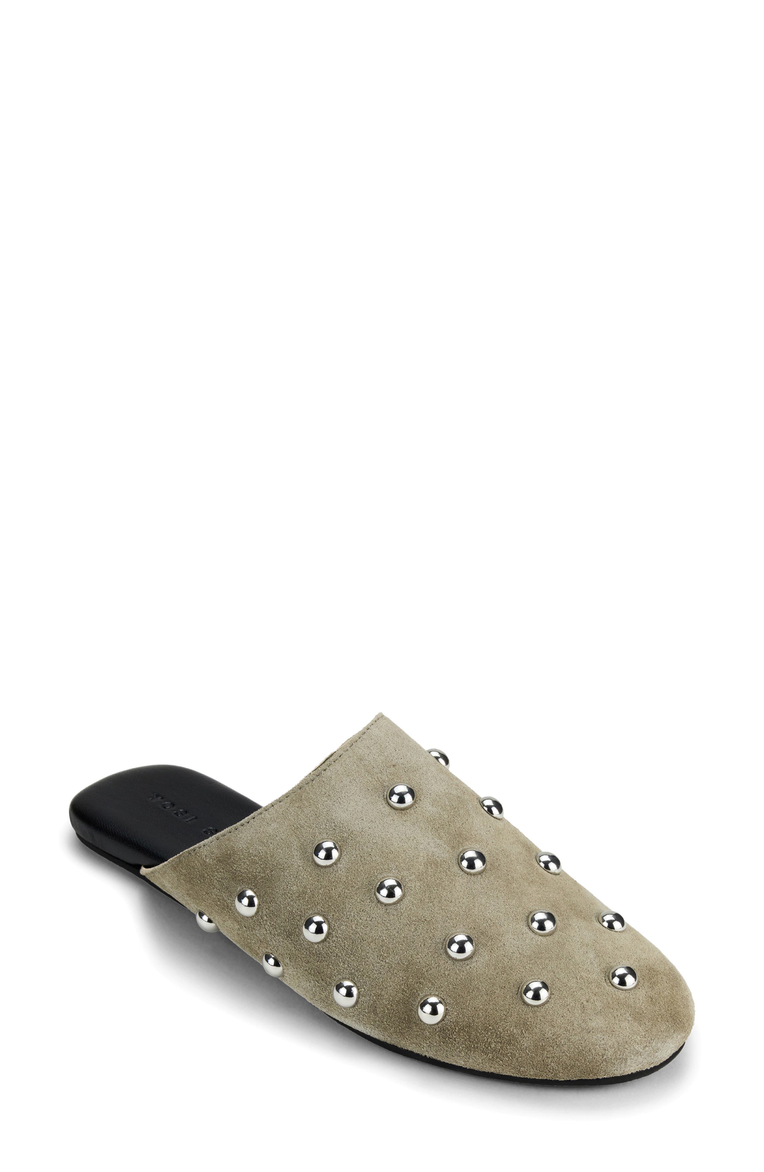 Yosi Samra Zoe Studded Mule, Main, color, Taupe
