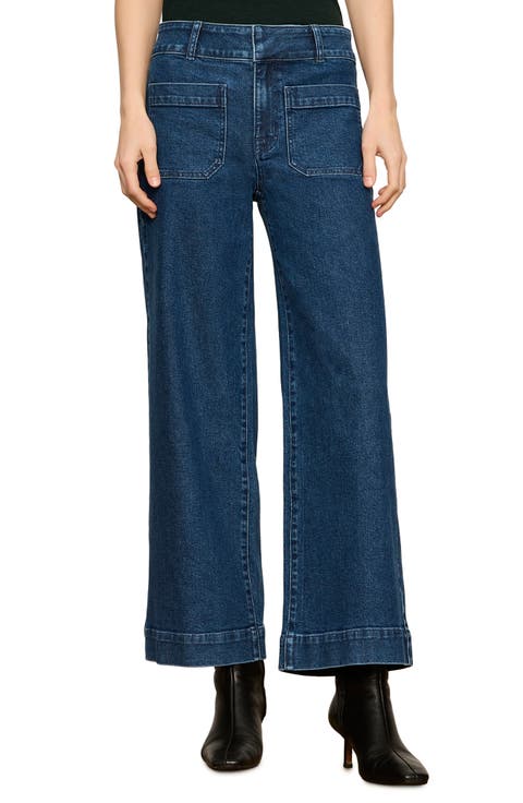 Chelsea Patch Pocket Wide Leg Jeans