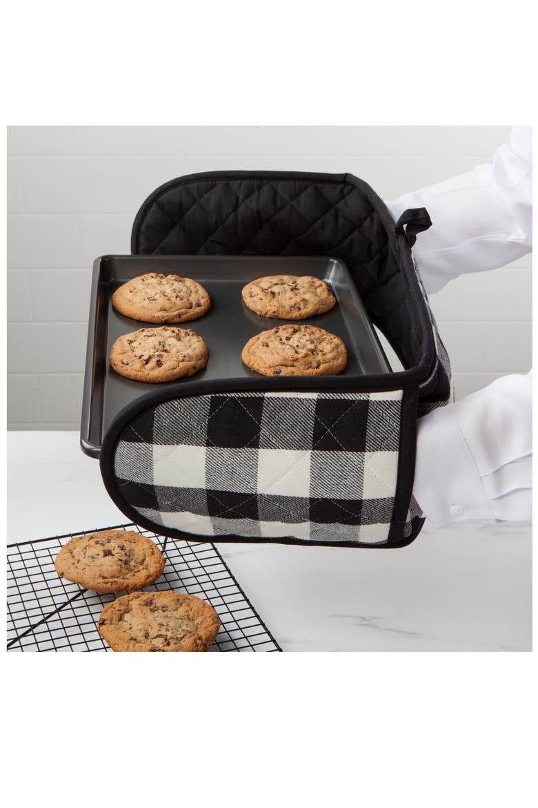 Double Chef Oven Mitt, Alternate, color, BLACK