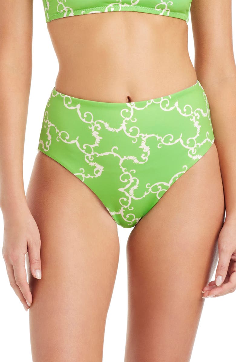 Sanctuary Reversible High Waist Swim Bottoms, Alternate, color,