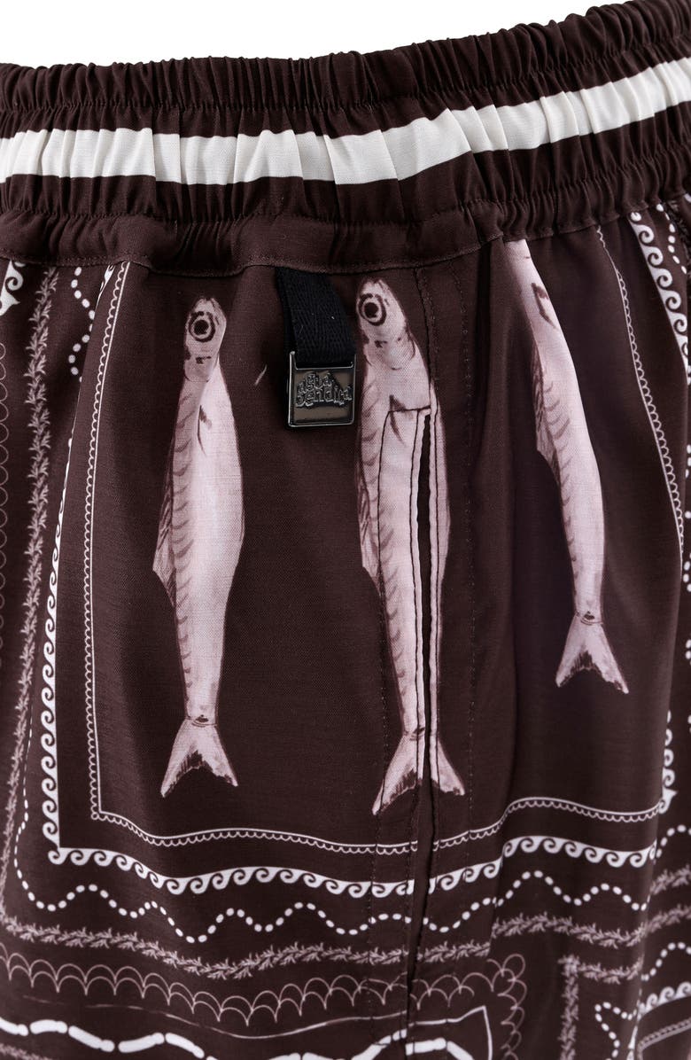 Agua Bendita Joe Swim Trunks, Alternate, color, Brown Multi