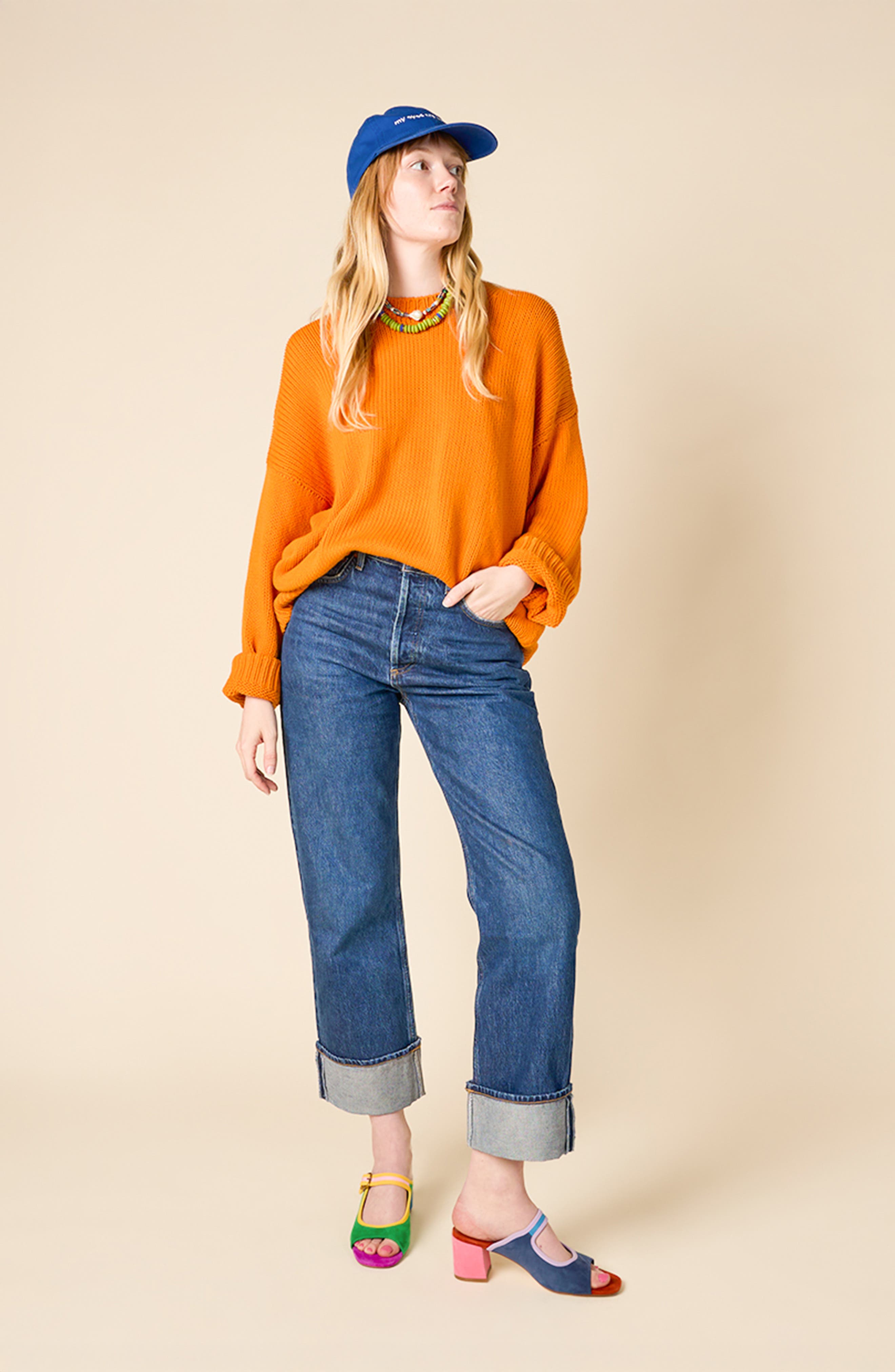 Charlotte Stone Trissa Mismatch Mary Jane Slide Sandal, Alternate, color, 