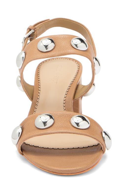 Cinq À Sept Gemma Stud Slingback Sandal In Brown Sugar