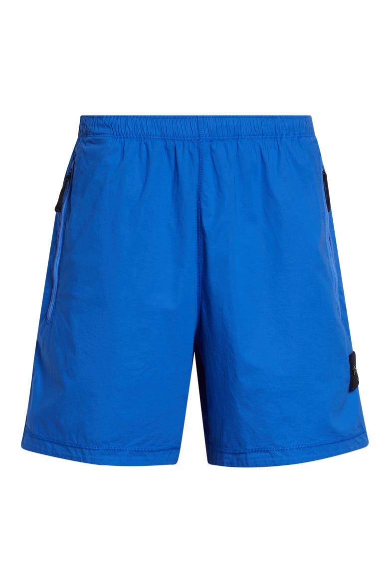 Stretch Cotton Shorts, Alternate, color, BRIGHT BLUE
