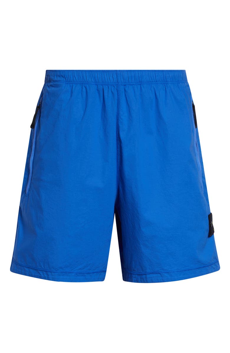 Stone Island Stretch Cotton Shorts, Main, color, Bright Blue