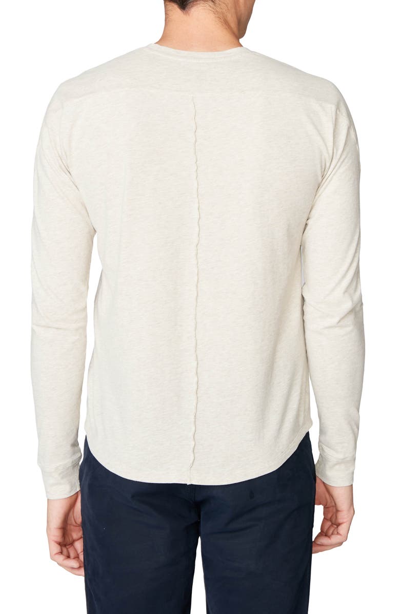 Good Man Brand Victory Slim Fit Notch Neck Long Sleeve T-Shirt, Alternate, color, 