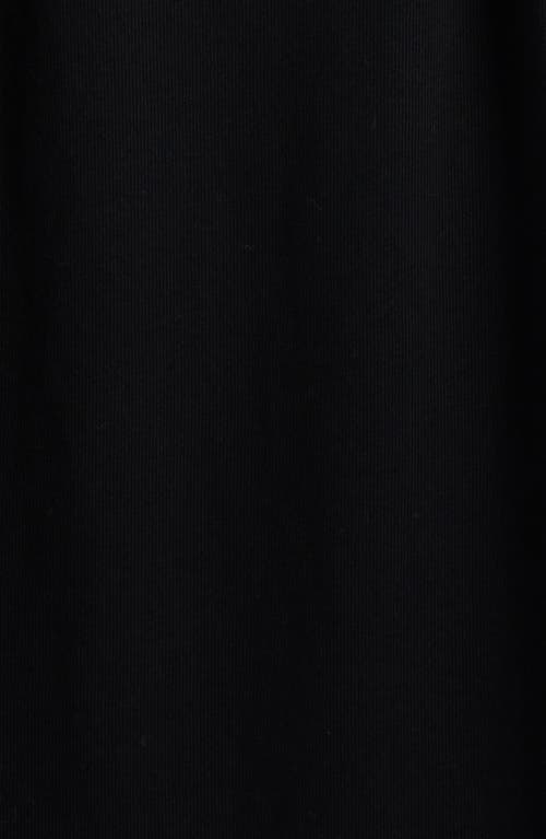 Frame The Jersey Organic Cotton A-line Dress In Black